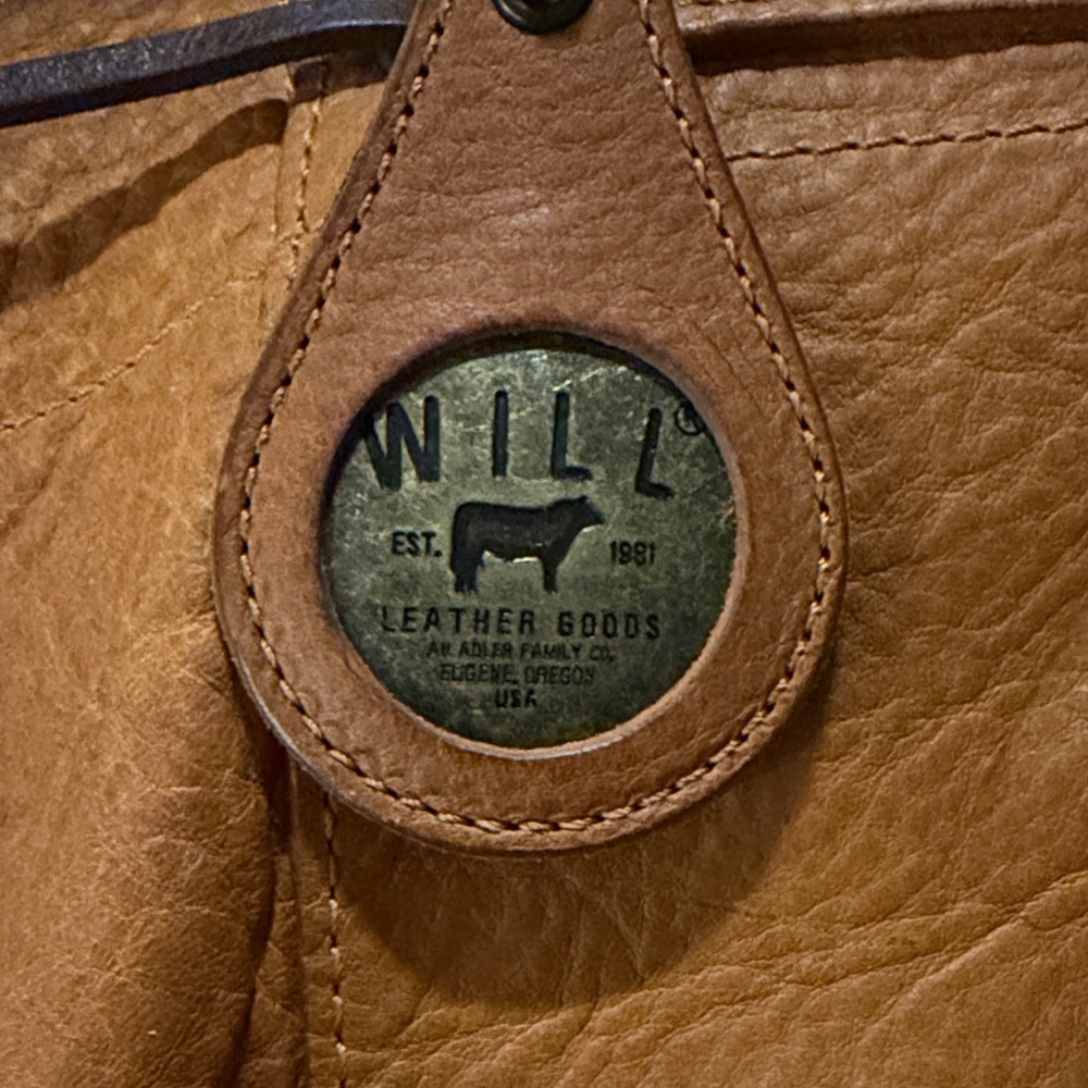 Rainier Tan Genuine Leather Backpack - Picture 5 of 6